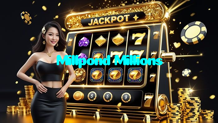 Millpond Millions casino presented on mobile device in Pakistan with slots and live games