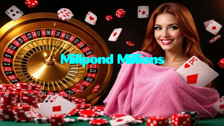 Millpond Millions casino presented on mobile device in Pakistan with slots and live games